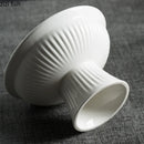 Axya Ceramic Round Cake Plate High Foot Dessert Sushi Molecular Cooking Specialty Tableware