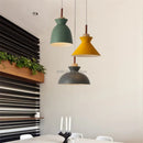 Axyaa Modern Wood Chandelier with LEDs Home Decor Pendant Light