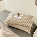Axyaa Plaid Queen Size Duvet Cover Set with Sheets & Pillowcases - Japan Style