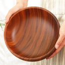 Axyaa Japanese Acacia Wooden Salad Bowl - Large Wooden Tableware