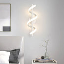 Axyaa LED Wall Lamp: Minimalist Nordic Bedroom Sconce, Black/White/Gold, Living Room Decor