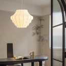 Axyaa French Silk Pendant Light Cream Chandelier