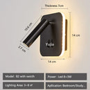 Axyaa USB Wall Wash LED Bed Light with Adjustable Spotlight