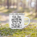 Axyaa Enamel Camping Mug Nature Hiking Travel Coffee Tea Cup