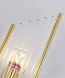 Axyaa Stainless Steel Crystal Wall Sconce for Designer Living Room, G9 Light Source