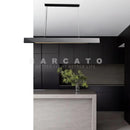 Axyaa Modern Luxury Linear Chandelier for Dining Room Office Bar Table
