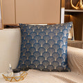 Axyaa Geometric Jacquard Square Cushion Cover 45x45 Polyester Throw Pillowcase
