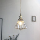 Axyaa Diamond Amber Glass LED Pendant Lights - Nordic Modern Hanging Lamp