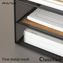 Axyaa Desk Organizer: 4-Tier Desktop Storage Rack & File Holder