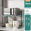 Axyaa Retractable Microwave Oven & Seasoning Rack - Adjustable Countertop Organizer