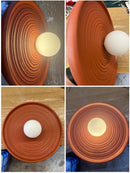 Axyaa Round Glass Shade Wall Light for Minimalist Living
