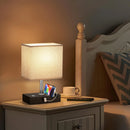 Axyaa 3-Way Dimmable Touch Control Desk Lamp with USB Charging and Phone Stands