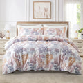 Leaf Plant Duvet Set, Boho Quilt Cover, Home Bedding by Axyaa