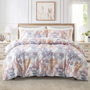 Leaf Plant Duvet Set, Boho Quilt Cover, Home Bedding by Axyaa