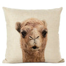 Axyaa Cute Animal Parrot & Deer Linen Pillowcase for Bedroom & Living Room