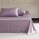 Axyaa Mulberry Silk Flat Sheet - High End Smooth Bed Linen - Solid Color
