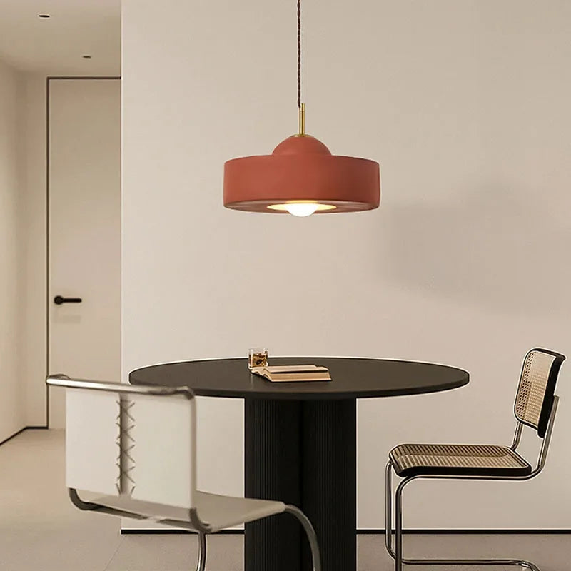 White Cream Pendant Lights for Dining Room by Axyaa