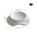 Axyaa Irregular Rock Texture Ceramic Double Layer Soup Plate - Set of 1