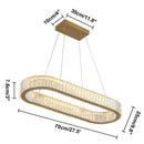 Axyaa Modern Crystal Ceiling Chandeliers, Changeable Lighting Fixture for Living Room, Bedroom, Restaurant or Home Décor