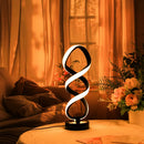 Axyaa LED Ironwork High Leg Desk Lamp with USB Plug, Three Color Dimming