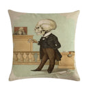 Axyaa Halloween Skull Linen Pillowcase 45*45cm