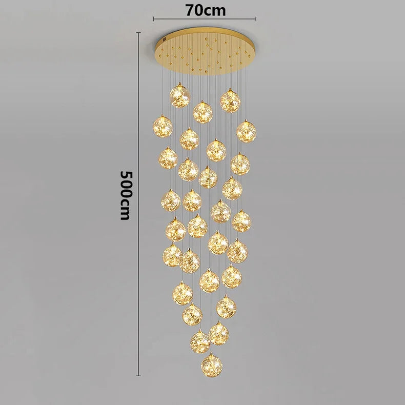 Axyaa Nordic Stair Chandelier Living Dining Room Pendant Ceiling Light Indoor Lighting