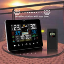 Axyaa Weather Station Clock with Touch Screen, Temperature, Humidity, and Outdoor Sensor