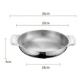 Axyaa Stainless Steel Seafood Rice Pot with Handle, Korean Ramen Cookware