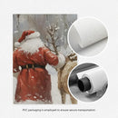 Axyaa Vintage Christmas Snow Forest Wall Art Set