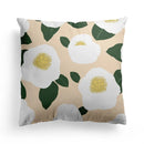 Axyaa Grid Flower Cushion Cover Orange Lemon Pillow Cover Home Decor Sofa Cushions