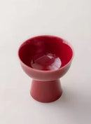 High Footed Ceramic Plate for Chinese Afternoon Tea Desserts by Axyaa