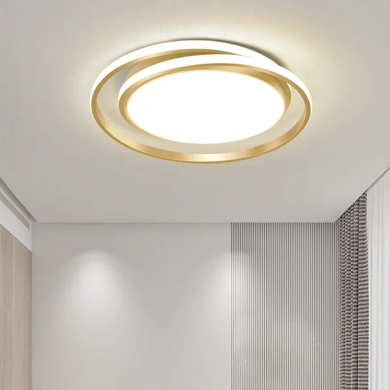 Axya Modern LED Gold Ceiling Light - Luxury Interior Chandelier for Home & Hospitality venues.