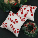 Axyaa Christmas Embroidered Crutches Pillow Cover - Festive Throw Cushion Case