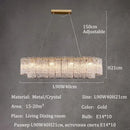 Axyaa Crystal Ceiling Chandelier Dining Pendant Light Home Decoration