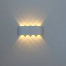 Axyaa 8W Waterproof Aluminum Wall Lamps Outdoor Indoor Up Down Lighting for Garden Porch Terrace