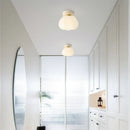 Axya Nordic White Pumpkin Ball LED Ceiling Light for Home Decor