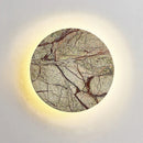 Axyaa Circular Marble Wall Lamps Modern Wabi Sabi LED Sconce Lights