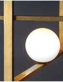 Axyaa Mondrian Glass Rectangular Chandelier for Villa Living Room Hotel Shop