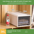 Axyaa Brown Drawer Storage Box for Clothes, Toys, Shoes - Space-Saving Organizer