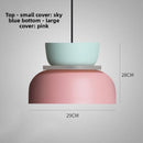 Axyaa Modern Macaron Pendant Light: Colorful Iron LED Hanging Lamp