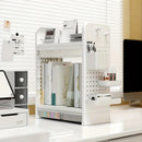 Axyaa Desktop Organizer with Drawers, Book Storage Shelf & Pen Cup Holders