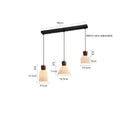 Axyaa Walnut Ceramic Nordic LED Pendant Lights: Modern Japanese Style for Home, Cafe, Restaurant.