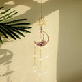 Axyaa Crystal Sun Catcher Prism Ball Moon Rainbow Wind Chimes Home Garden Decoration