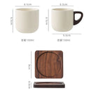 Axyaa Camellia Flower Coffee Cup and Saucers: Delicate Stoneware Latte Mug for Afternoon Tea