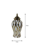 Axyaa Ceramic Electroplating Vase Jar - Luxury Home Decor Craft for Living Room Entryway