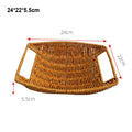 Axyaa Rattan Fruit Plate - Multipurpose Woven Animal Style Storage Tray