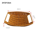 Axyaa Rattan Fruit Plate - Multipurpose Woven Animal Style Storage Tray