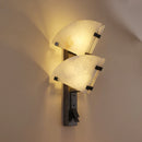 White Marble Alabaster Wall Lamps by Axyaa for Home Decor Fixture