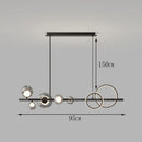 Axyaa Modern Dining Room Chandelier Ceiling Light Pendant LED Indoor Lighting