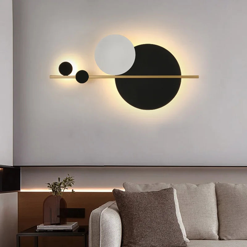 Axyaa Nordic Minimalist LED Wall Lamp for Modern Bedroom and Living Room